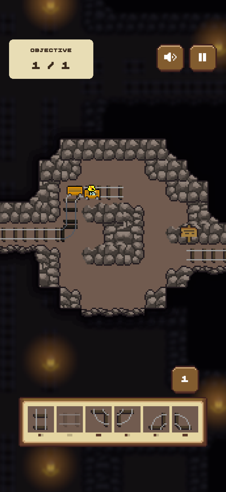 MineRail level 1 gameplay
